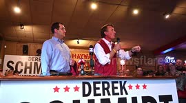 Governor of Virginia Glenn Youngkin during Dereck Schmidt's Political Campaign quoting the second sentence of the Declartion of Independence