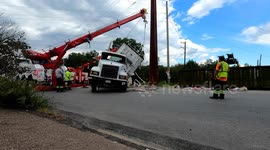 Tractor Trailer rollover with entrapment, Locust Summit, Pennsylvania