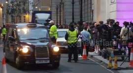 Emilia Clarke films a scene for Marvel's Secret Invasion series