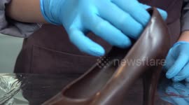 Restaurant serves handmade chocolates shaped like high heel shoes