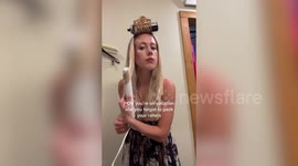 Influencer shares hack to curl hair using just a PILL BOTTLE