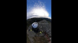 Paragliding through a rarely-explored ravine in Norway *30 seconds of steep fun!*