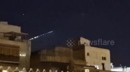 Light train over Spain's night sky after SpaceX launched 52 Starlink satellites