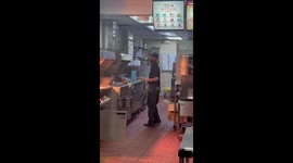 Not lovin' it! Large rat runs through McDonald's kitchen