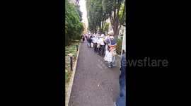 People line up for Shinzo Abe funeral ceremony in Tokyo, Japan