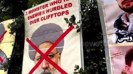 Protest At The Embassy of The Islamic Republic of Iran After The Death Of Mahsa Amini in Iran