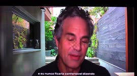 Mark Ruffalo ask Brazilian voters to consider voting Lula during meeting in Sao Paulo, Brazil