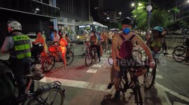 'World Naked Bike Ride' kicks into second gear in Sao Paulo, Brazil