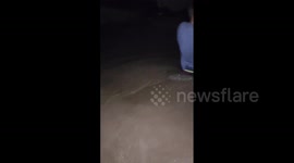 Hurricane Ian: Residents evacuate through waist-deep water as storm surge hits Florida
