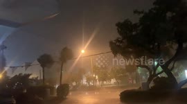 High winds blow as Hurricane Ian approaches Florida