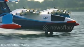 Incredible 'world first' hybrid seaglider vehicle completes test flights