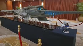 Chinese gamers build intricate 19ft long spaceship model based on 'Star Citizen' video game