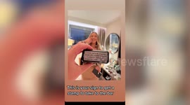 Woman fed up of being single created a custom-made stamp with her contact details on