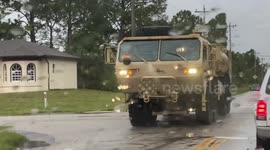 Military personnel arrive in southern Florida as Hurricane Ian looms