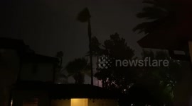 Hurricane Ian brings heavy rains and strong wind in Orlando, FL, US