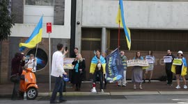 Ukrainians continue protest activity at Amnesty International following release of report, which blames them