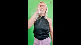Finnish lady's fascinating soap bubble trick is a real JAW-DROPPER