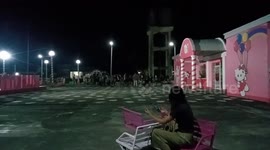 We're enjoying the beat of the drums as well as riding a seesaw