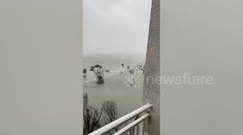 Severe flooding during Hurricane Ian in Fort Myers, Florida