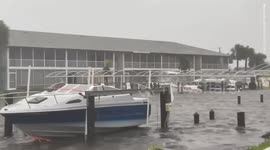 Whole neighbourhoods flooded as Hurricane Ian makes its way through Florida