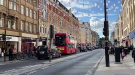 Christmas lights on Oxford Street three months early
