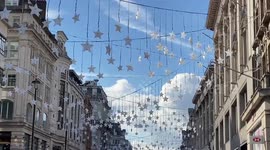 It's still September but Christmas lights have already been installed in Oxford Street, London