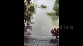 Flash floods caused by Hurricane Ian in Naples, USA