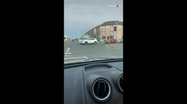 Woman struck by panic as her mobility scooter breaks down on a busy road