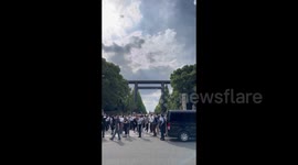 Artillery funeral salute in tribute to Shinzo Abe in Tokyo, Japan