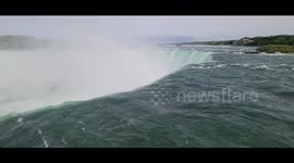 Beautiful Water Falls on Niagara Falls Toronto Ontario Canada