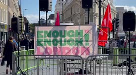 Protesters gather at King’s Cross for massive ‘Enough is Enough’ rally in London