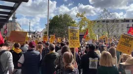 Thousands of people gather in King’s Cross for Enough Is Enough rally