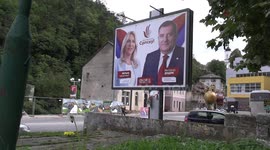Street shots of Srebrenica ahead Bosnia's general elections
