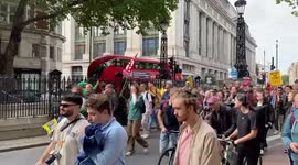 Just Stop Oil protesters occupy Westminster