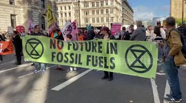 Climate activists occupy Westminster