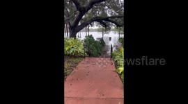 Hurricane Ian aftermath in Orlando, FL, USA