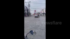 Ambulance Cars Rush To Kajuruhan Stadion In Malang, Indonesia Where Arema FC VS Persebaya Riot Occured