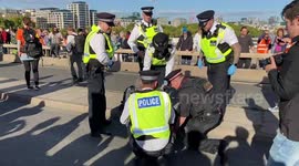 Police arrest Just Stop Oil protesters blocking Waterloo Bridge