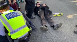 Police arrest Just Stop Oil protesters blocking Waterloo Bridge