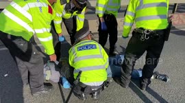 Police arrest Just Stop Oil protesters blocking Waterloo Bridge
