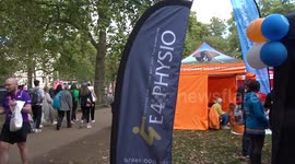 TCS London Marathon 2022 charity enclosure gathers crowds in Green Park