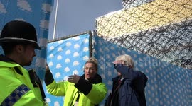 Stanley Johnson, father of Boris Johnson arrives at the Conservative Party Conference in Birmingham city centre on Monday