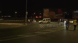 Palestinian demonstrators clash with Israeli forces