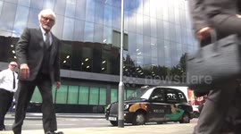 Bernie Ecclestone arrives at London court for fraud trial