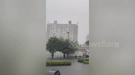 Cars submerged as heavy rain causes flash floods in Bangkok