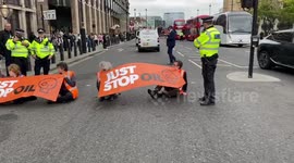 Just Stop Oil climate activists block the streets in Parliament Square again