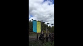 Victorious Ukrainian forces hoist flag as proposed annexed regions liberated from Russian troops