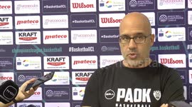 Lykogiannis' and Saloustros' statements on the basketball game PAOK-Dijon