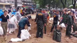 Locals brace for floods as heavy rain continues battering northern Thailand