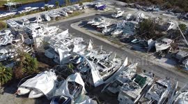 Hurricane Ian aftermath: Yachts, boats toppled in Florida